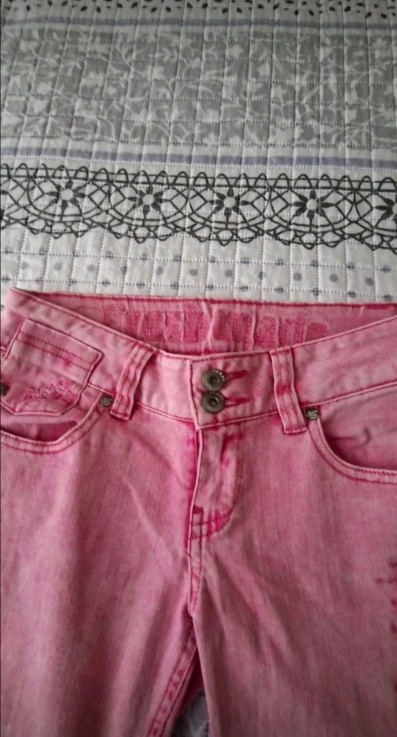 Pantalon vaquero de mujer, color rosa, talla S – photo 5